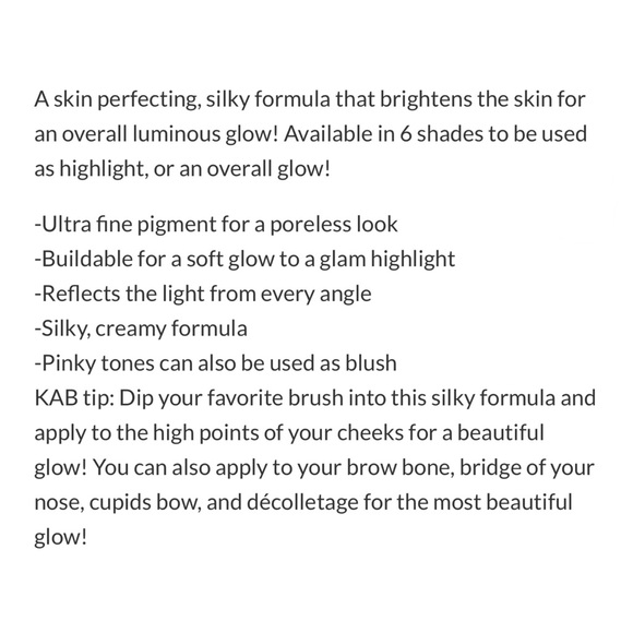 NIB KAB Cosmetics Pressed Glow Powder in Bronzed Babe Full Size, 8g - Picture 7 of 7